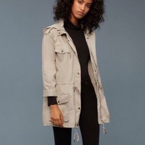 Aritzia Talula Trooper Utility Jacket in Khaki Beige, Size Small